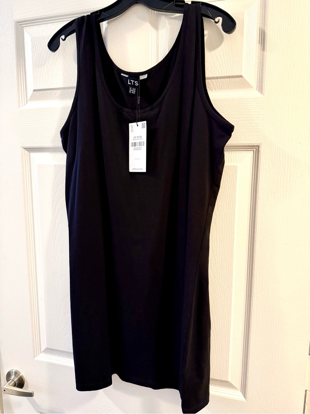 NWT Long Tall Sally (14/16)  Black Tank Top Dress - Classic Scoop Neck